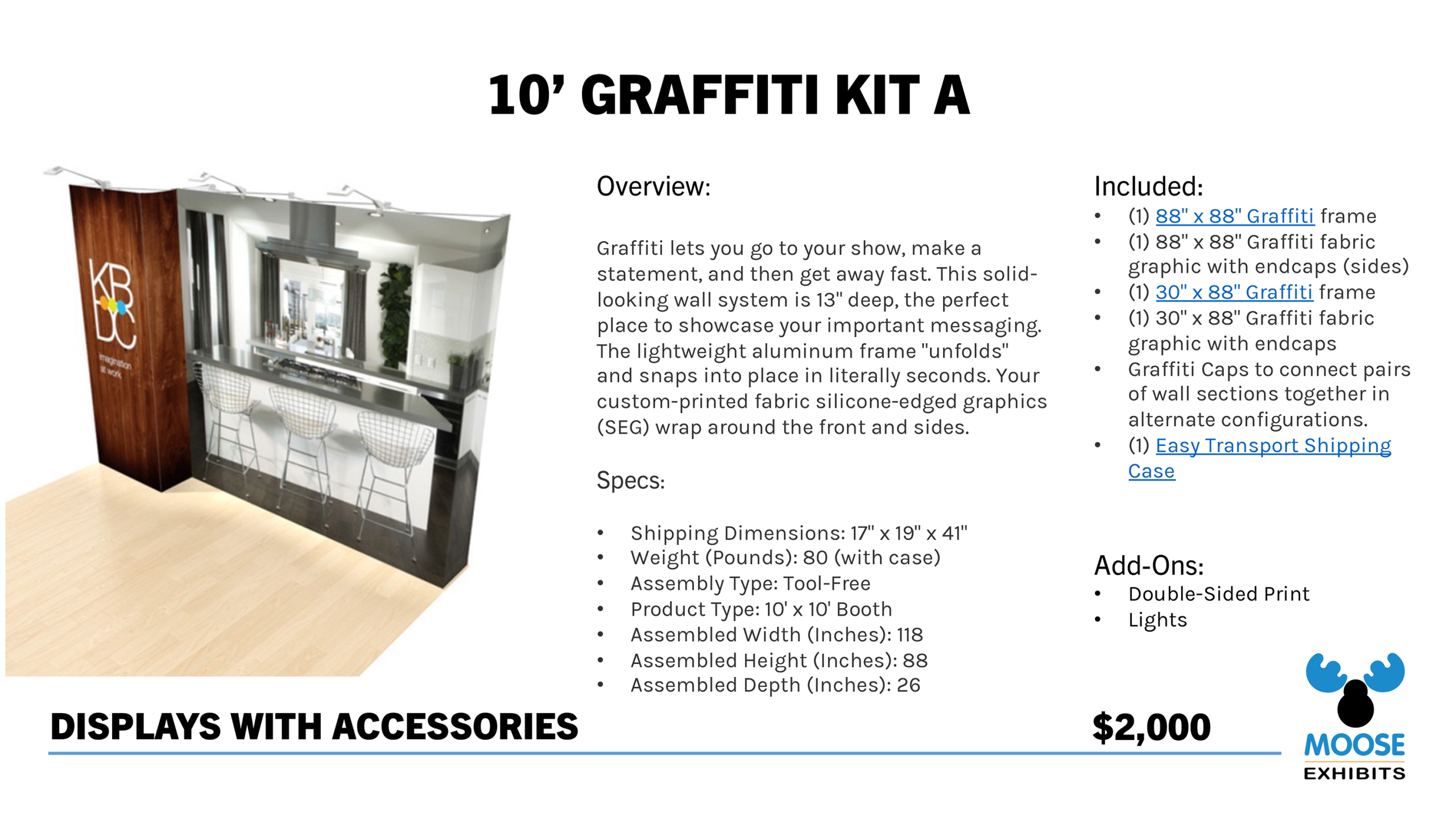 10' Display with Accessories - Graffiti Kit A