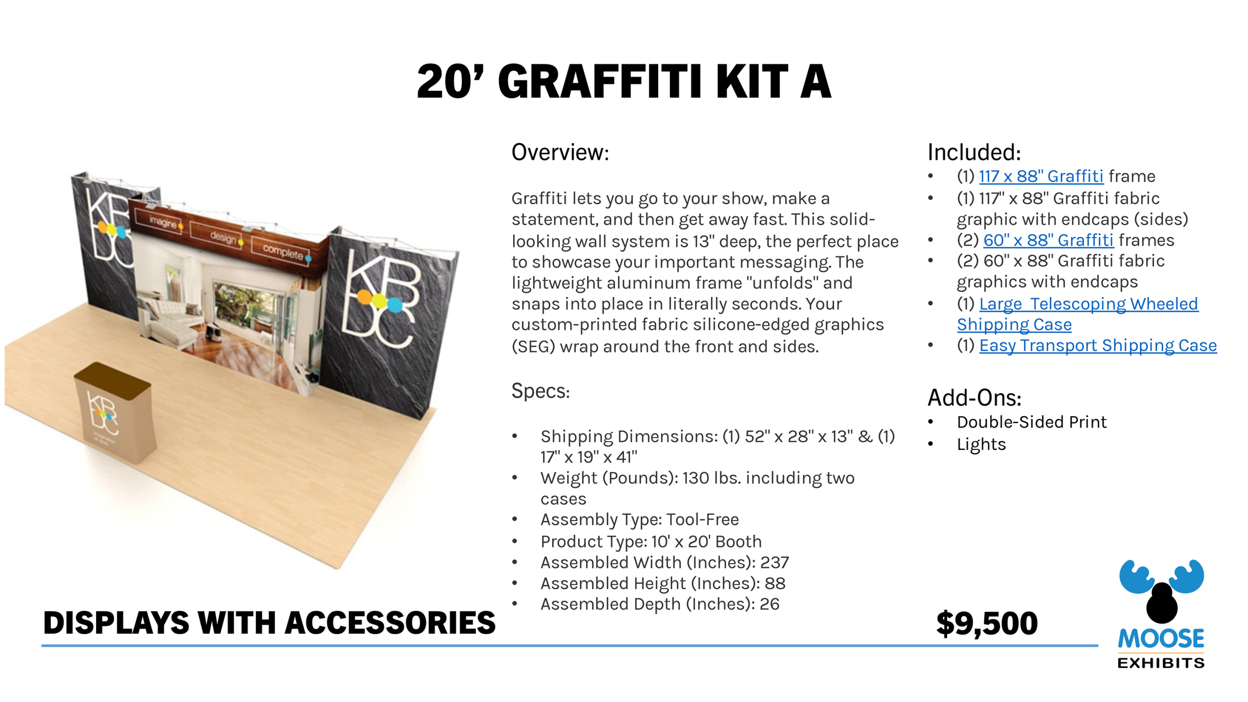 20' Display with Accessories - Graffiti Kit A