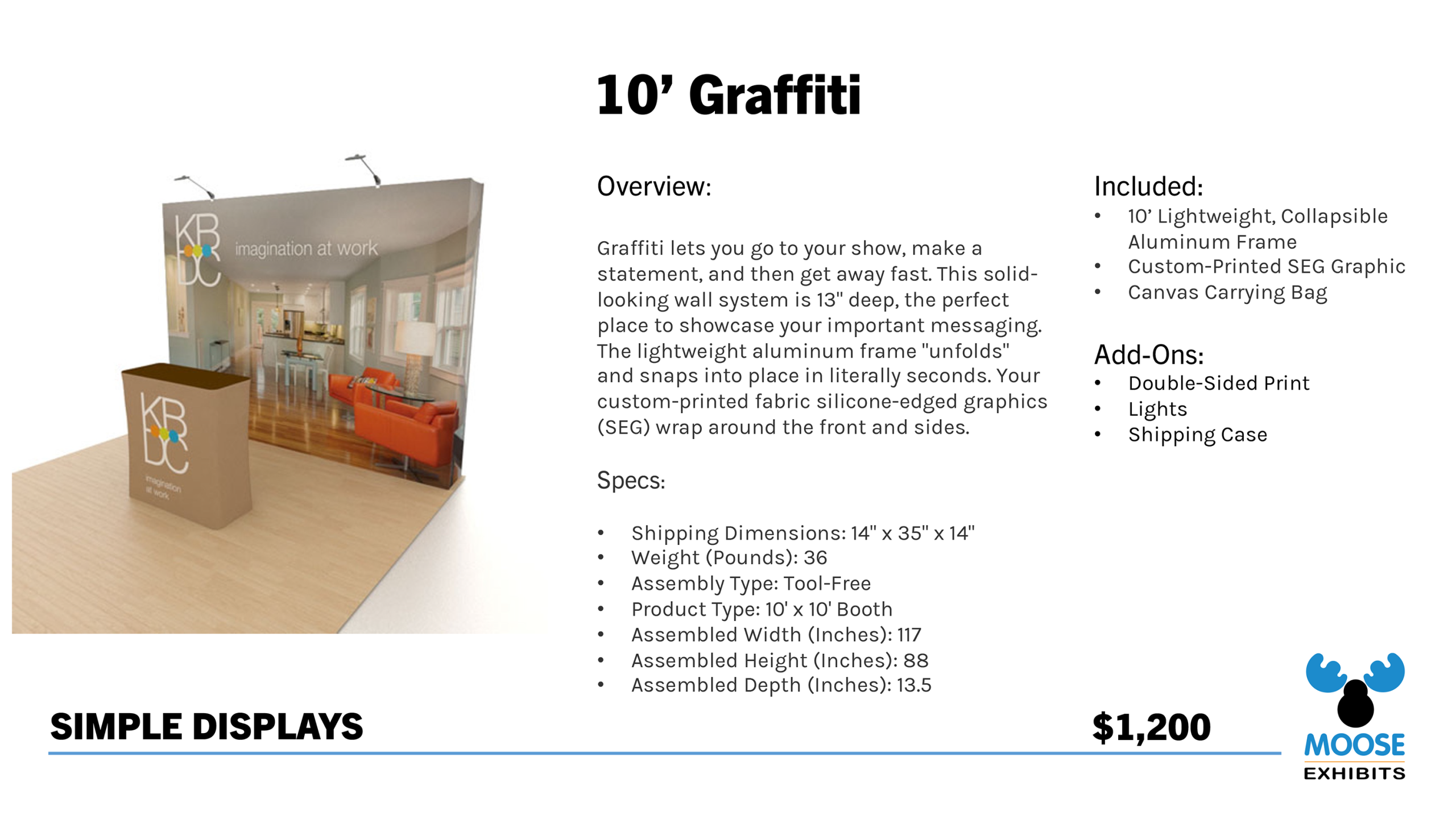 10' Simple Display - Graffiti
