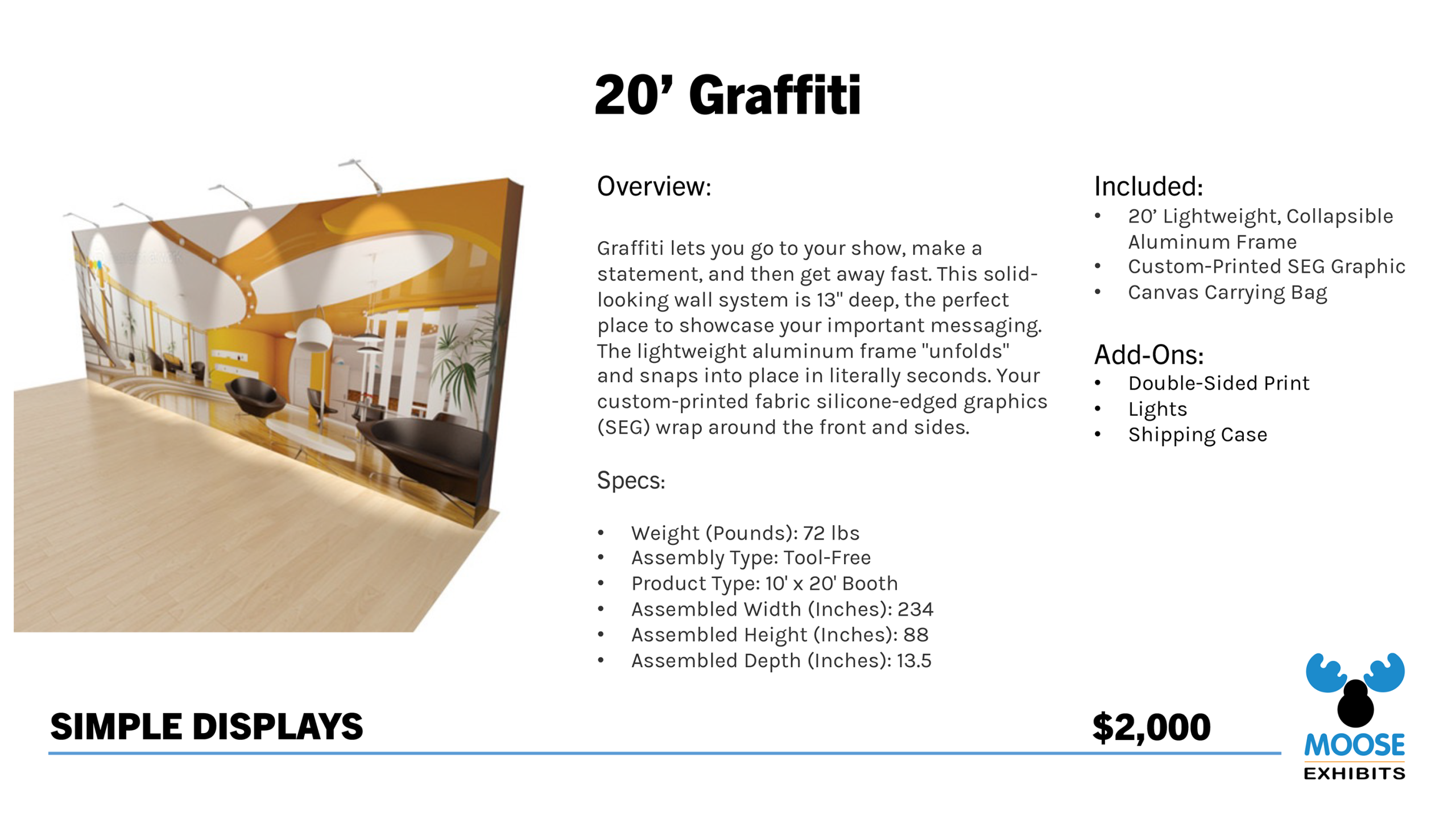 20' Simple Display - Graffiti